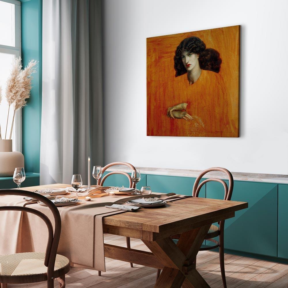 Leinwandbild - Dante Gabriel Rossetti – La Donna della Finestra