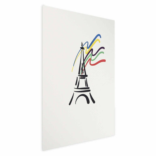 Poster - Eiffel Tower and Colors Artgeist