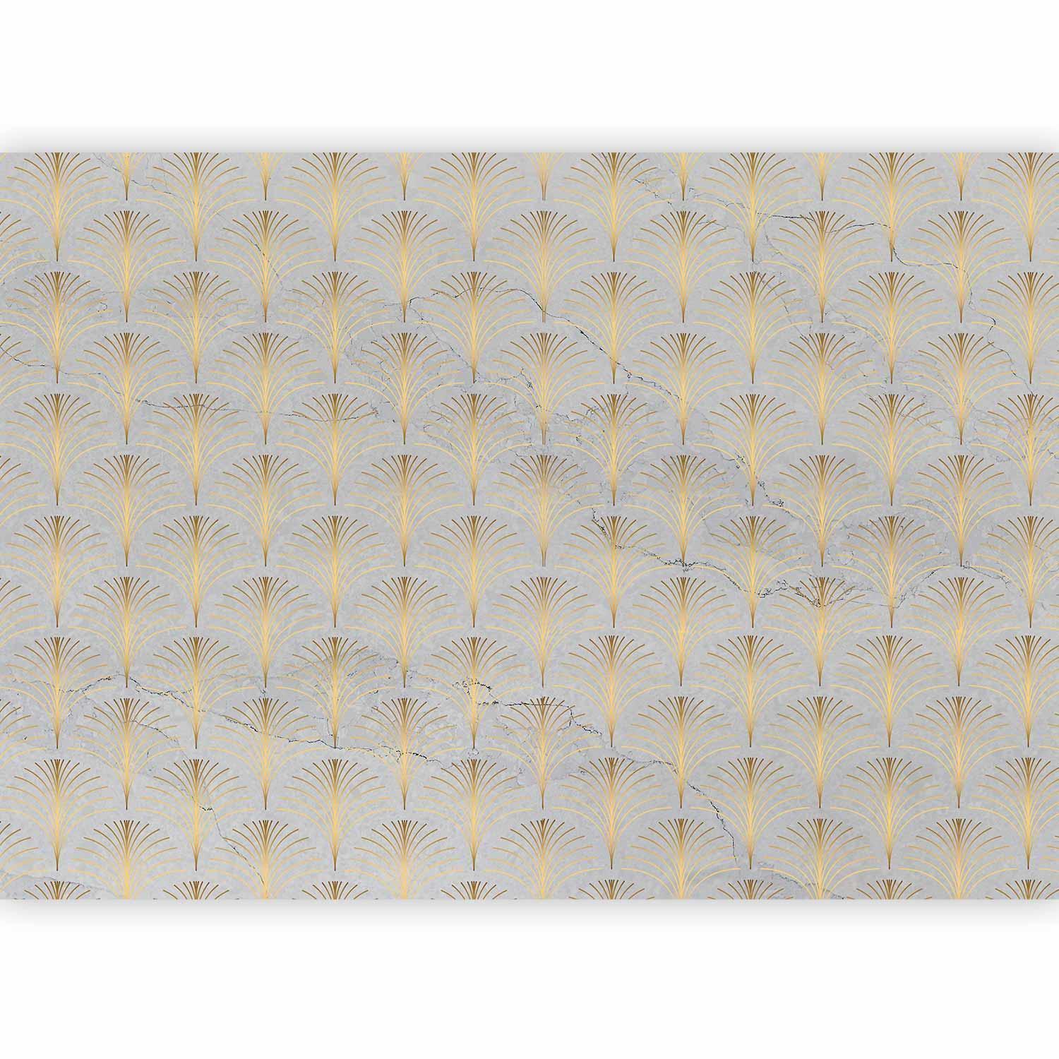 Fototapete - Linear Pattern With Gold Artgeist