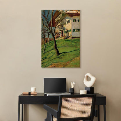 Leinwandbild - August Macke – Unser Häuschen in Tegernsee