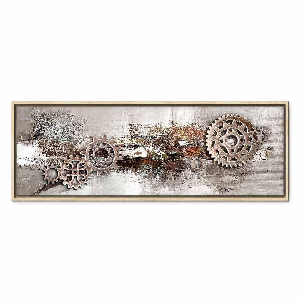 Leinwandbild - Steel Cranks (1 Part) Narrow