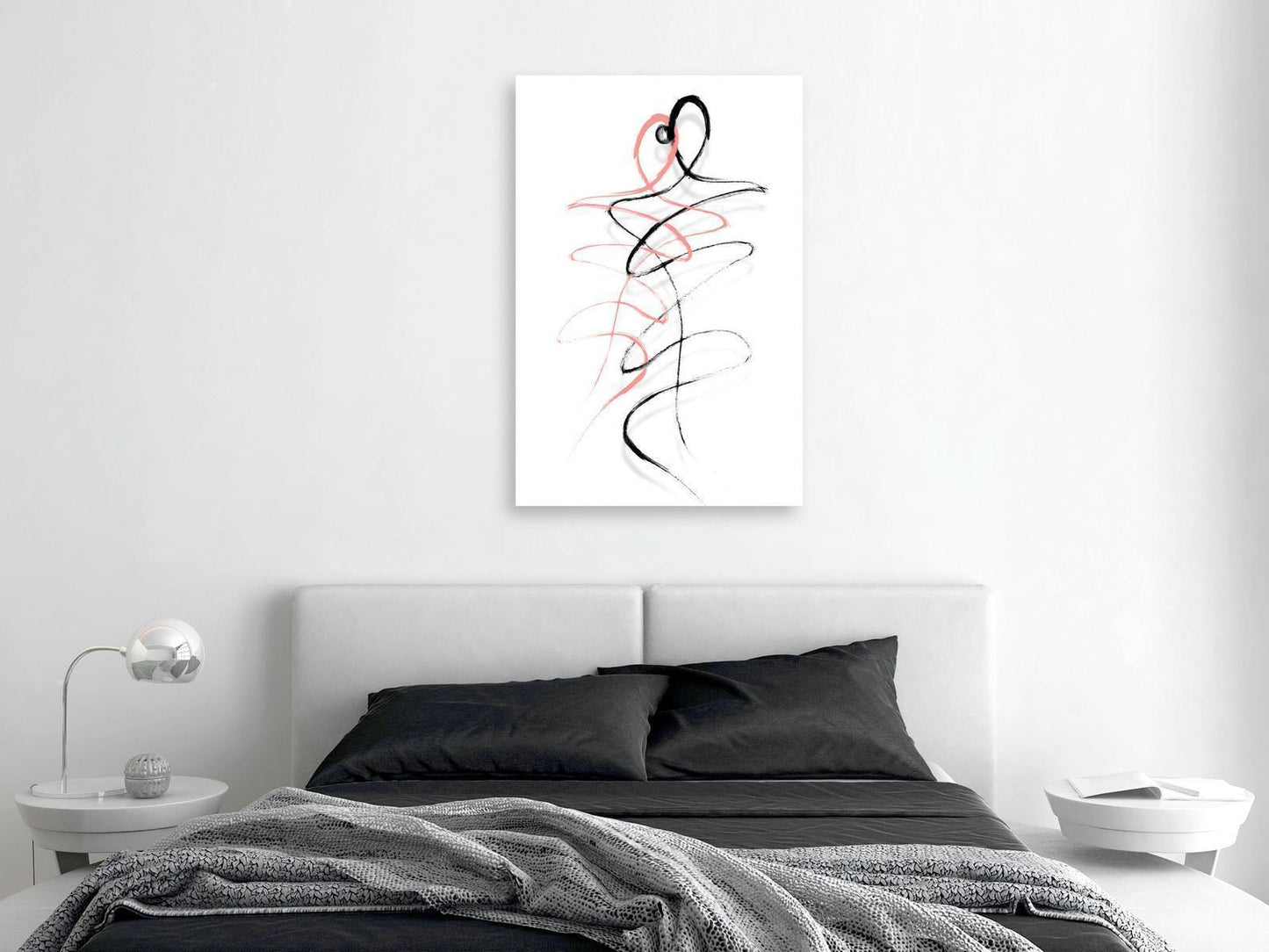 Leinwandbild - Tangled Passion (1 Part) Vertical Artgeist
