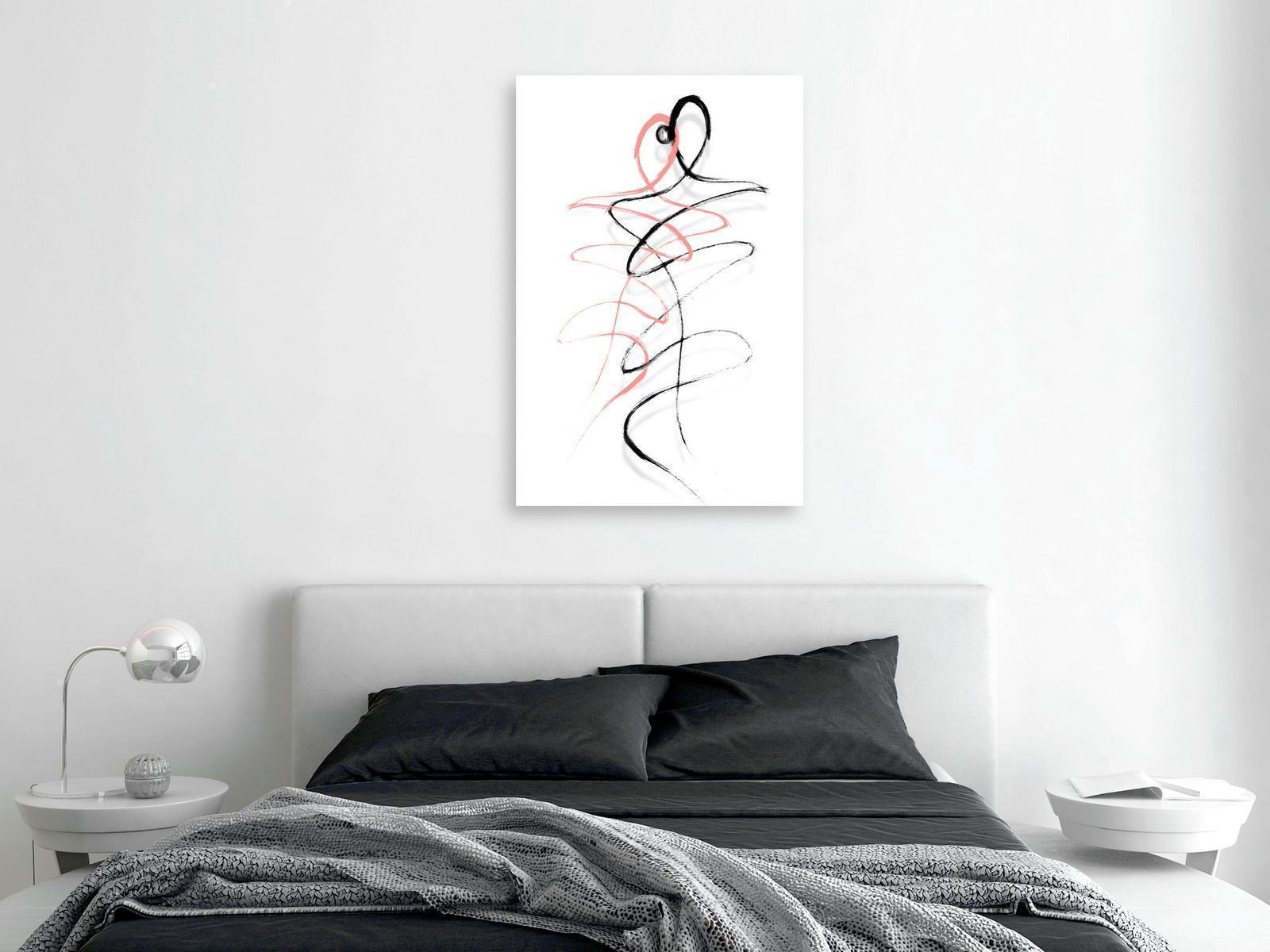 Leinwandbild - Tangled Passion (1 Part) Vertical Artgeist