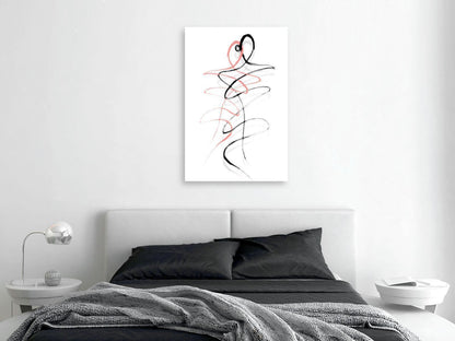 Leinwandbild - Tangled Passion (1 Part) Vertical Artgeist