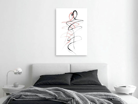 Leinwandbild - Tangled Passion (1 Part) Vertical Artgeist