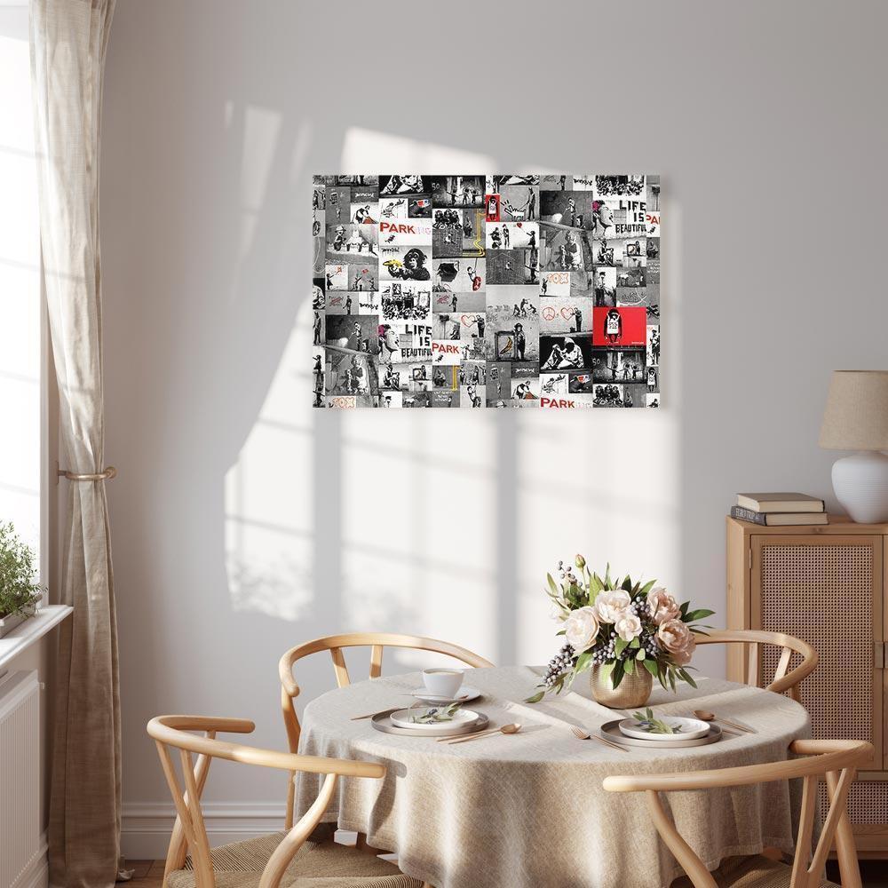 Leinwandbild - Street Art: Banksy