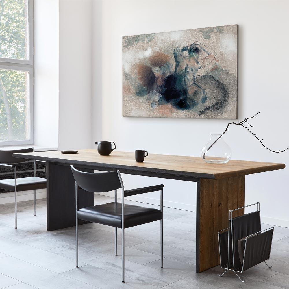 Leinwandbild - Thoughtful in Blue