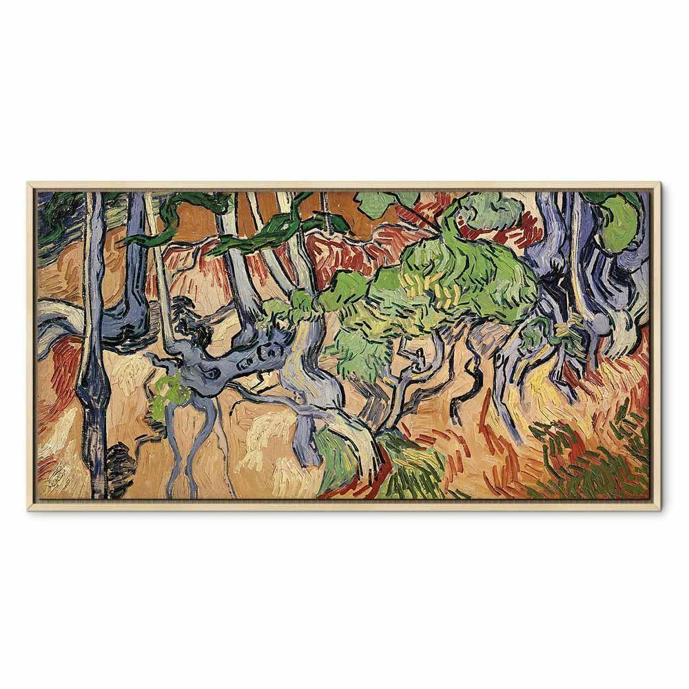 Leinwandbild - Vincent Van Gogh – Tree roots