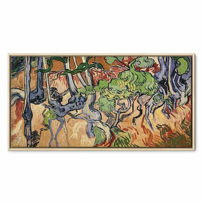 Leinwandbild - Vincent Van Gogh – Tree roots