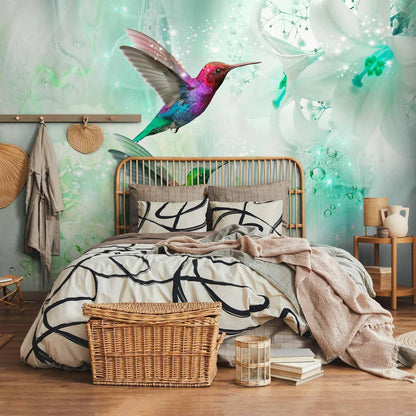 Fototapete - Colourful Hummingbirds (Green)