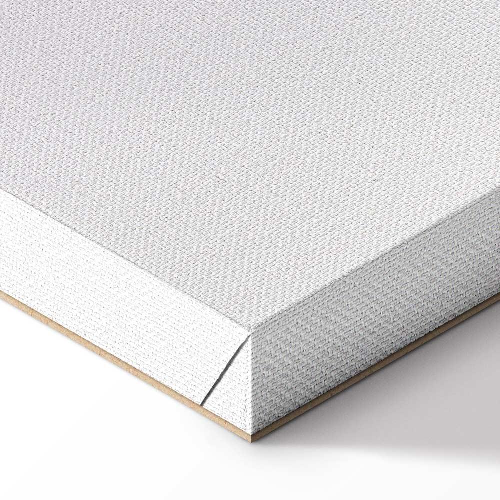 Leinwandbild - Metallic Fluidity - Abstract Silver Forms on a Mint-Purple Background