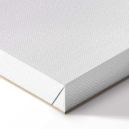 Leinwandbild - Metallic Fluidity - Abstract Silver Forms on a Mint-Purple Background