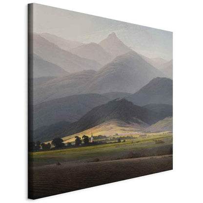Leinwandbild - Caspar David Friedrich – The Great Mountains