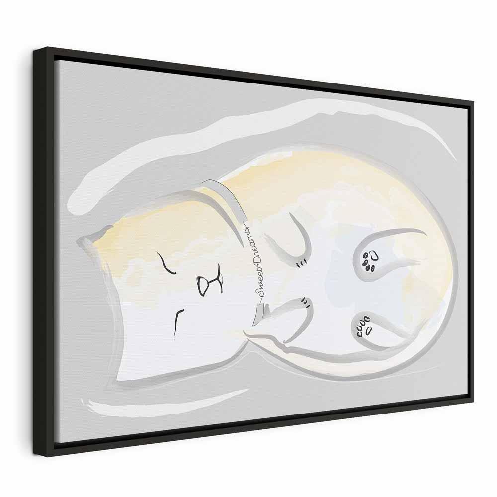 Leinwandbild - Sleepy Kitty (1 Part) Vertical