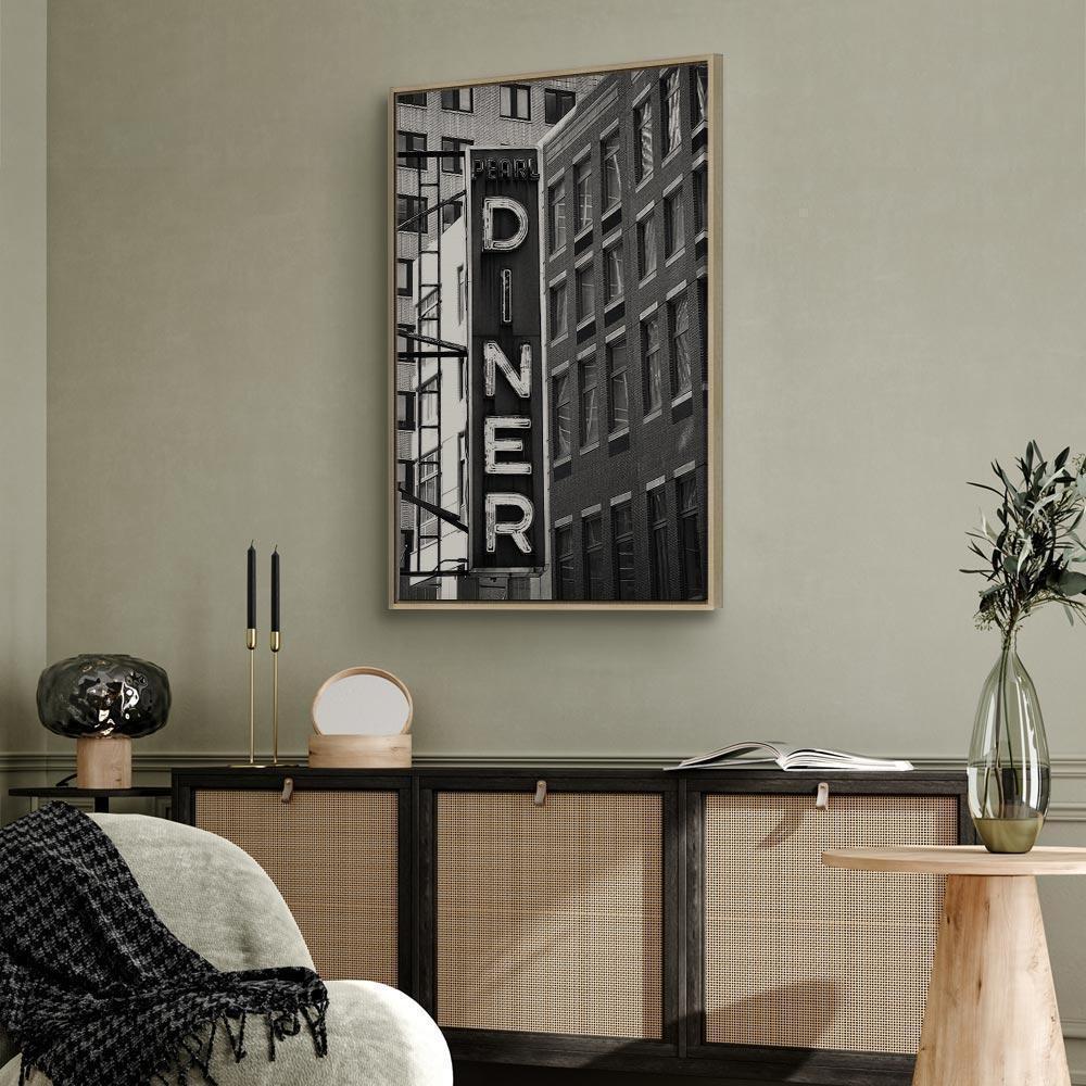 Leinwandbild - New York Neon Sign (1 Part) Vertical