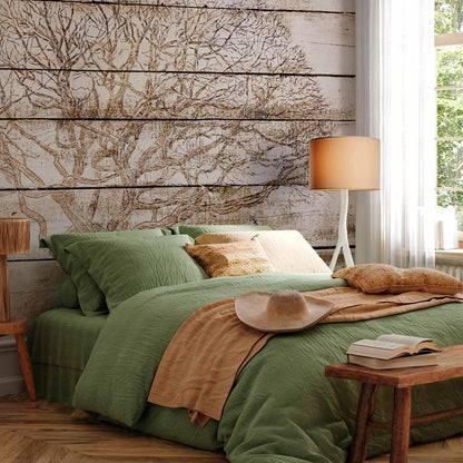 Fototapete - Tree on Boards