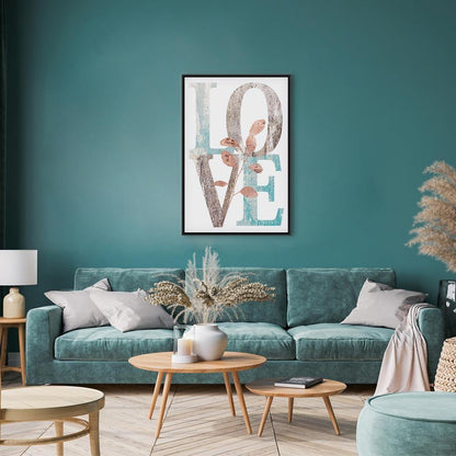 Leinwandbild - Flourishing Letters (1 Part) Vertical