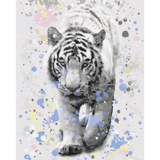 Malen nach Zahlen - White Tiger