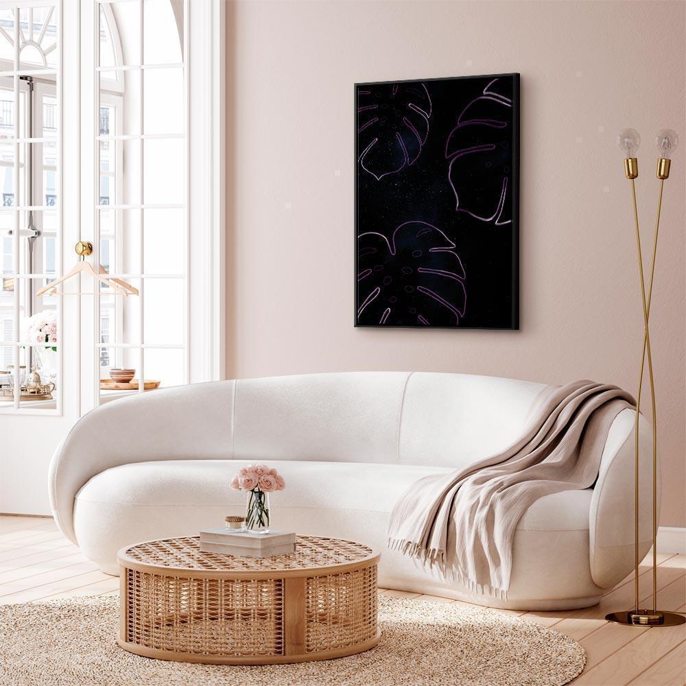 Leinwandbild - Galactic Monstera (1 Part) Vertical