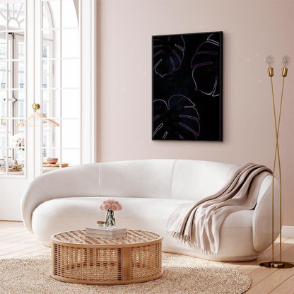 Leinwandbild - Galactic Monstera (1 Part) Vertical