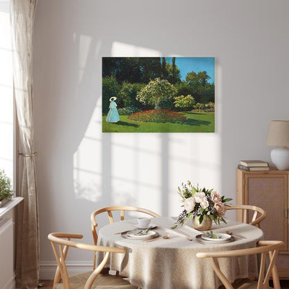 Leinwandbild - Claude Monet – Woman in the Garden