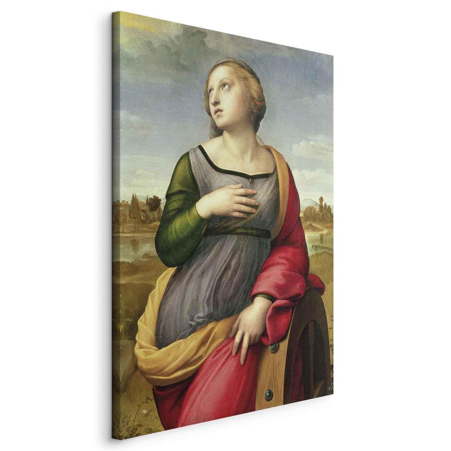 Leinwandbild - St Catherine of Alexandria (Rafael Santi) Artgeist
