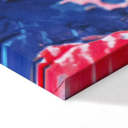 Leinwandbild - Spring Shades - A Colorful Mix of Warm and Cool Tones on Canvas