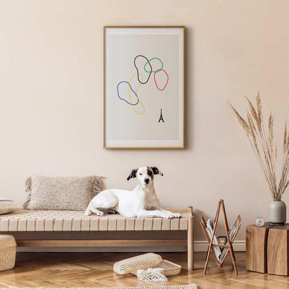 Poster - Colorful Circles - digital graphic - minimalism