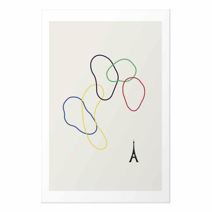 Poster - Colorful Circles - digital graphic - minimalism