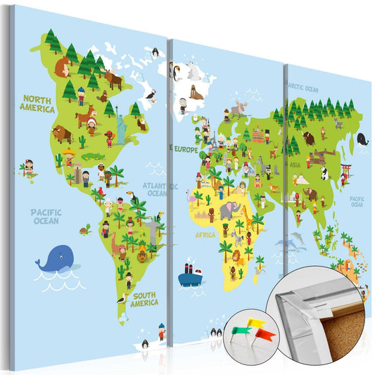 Korkbild - Children's World