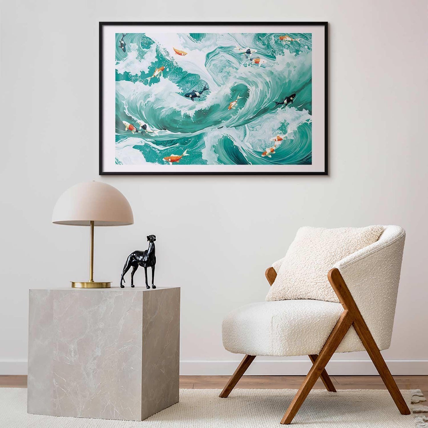 Poster - Fish and Waves Artgeist