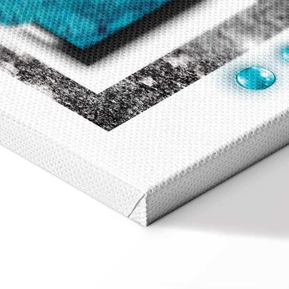 Leinwandbild - Turquoise blizzard
