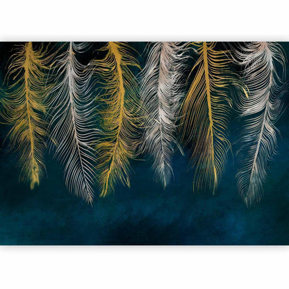 Fototapete - Gilded Feathers Artgeist
