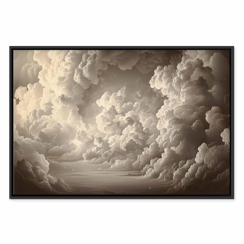 Leinwandbild - Whisper of Illuminated Clouds: Soft Play of Light in the Theater of the Heavens