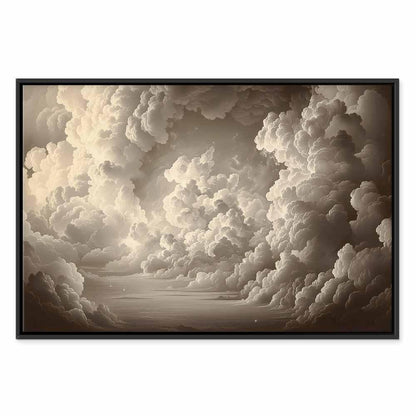 Leinwandbild - Whisper of Illuminated Clouds: Soft Play of Light in the Theater of the Heavens