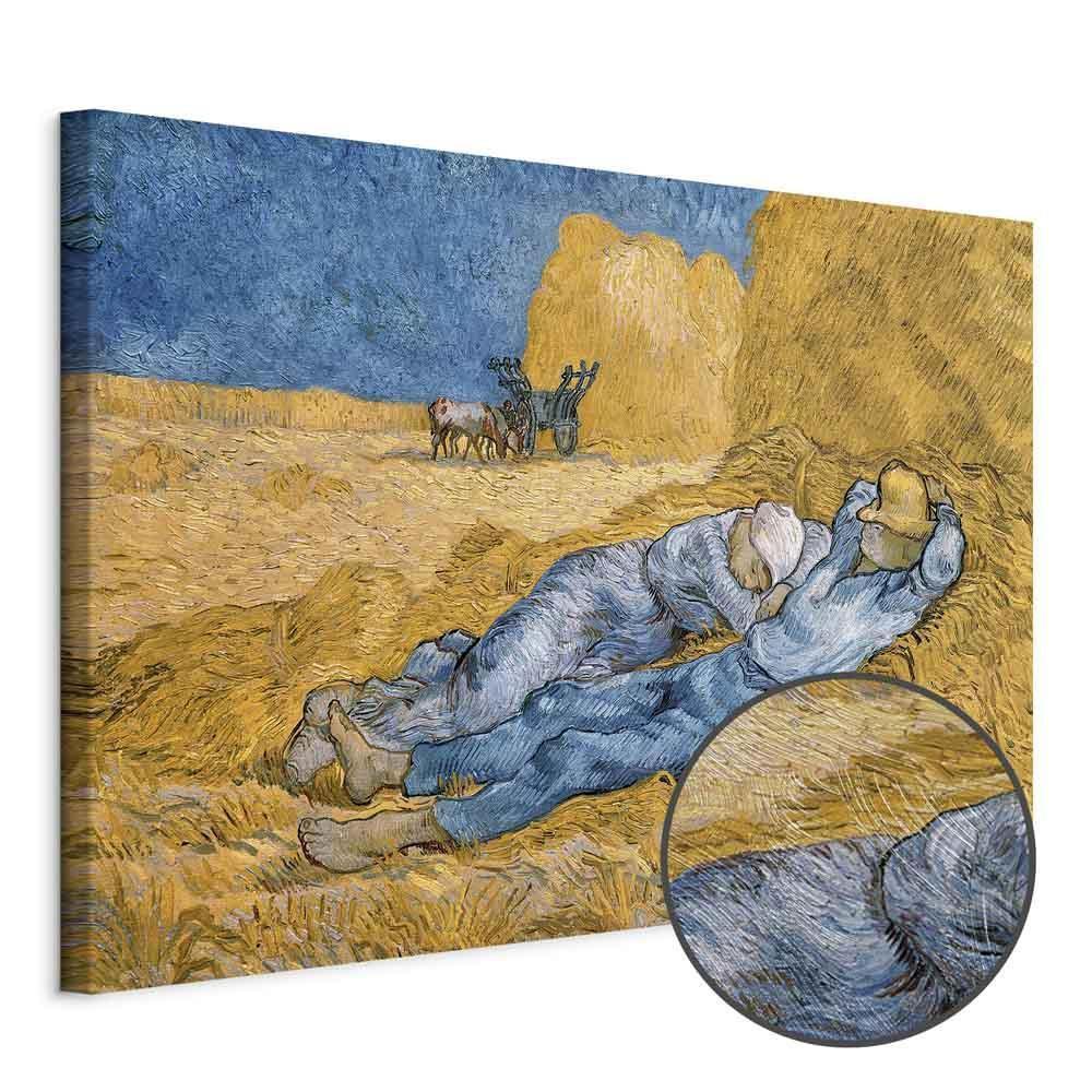 Leinwandbild Mittagsruhe Vincent van Gogh – Ländliche Idylle
