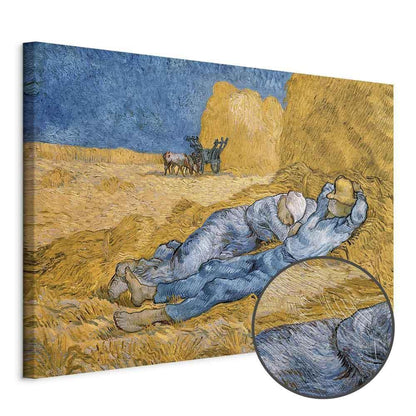 Leinwandbild Mittagsruhe Vincent van Gogh – Ländliche Idylle