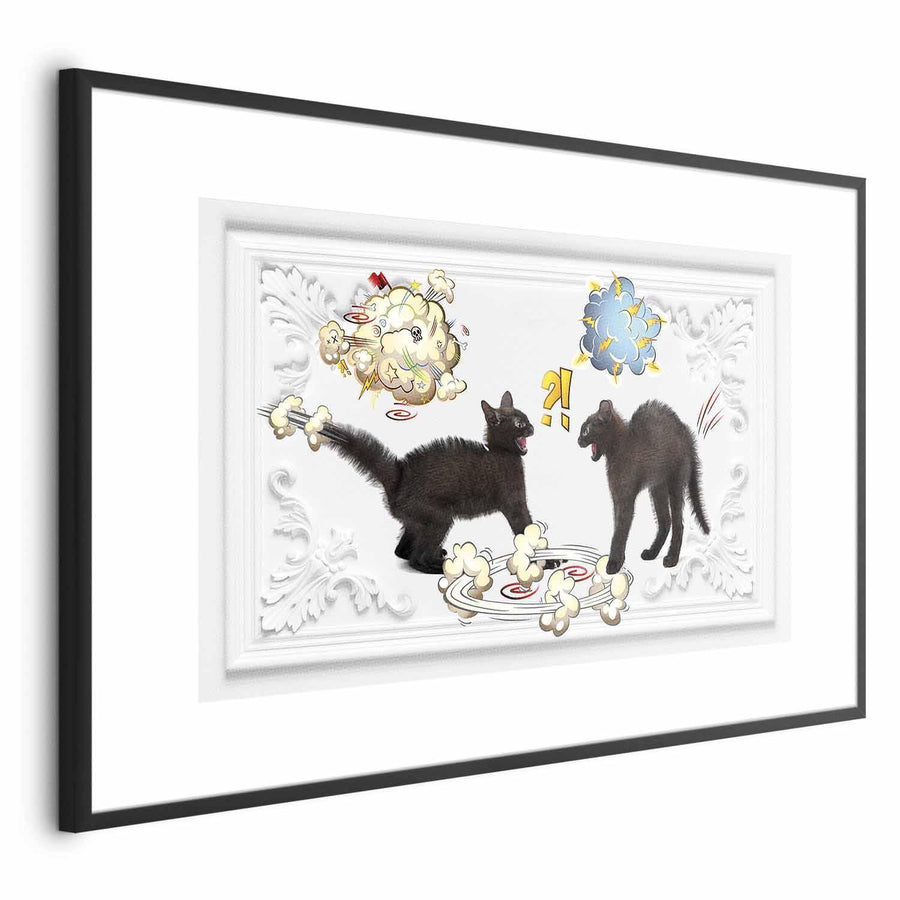Poster - Cat Fight Artgeist