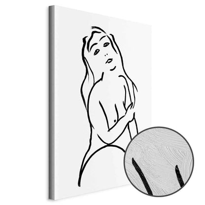 Leinwandbild - Passionate Touch (1 Part) Vertical