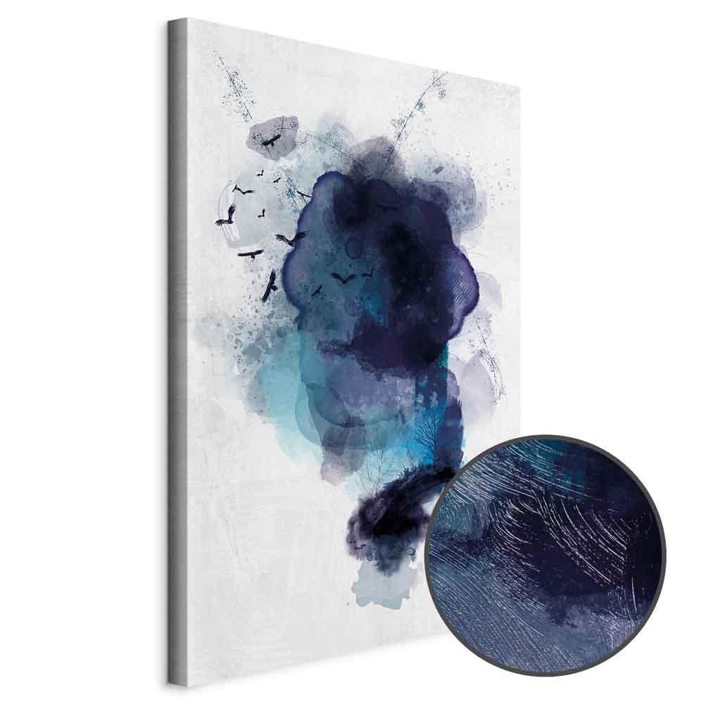 Leinwandbild - Blue Memory (1 Part) Vertical