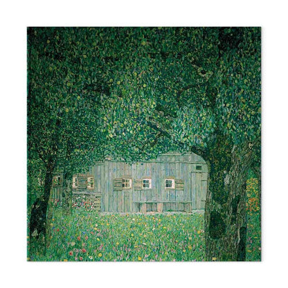 Leinwandbild - Gustav Klimt – Oberösterreichisches Bauernhaus