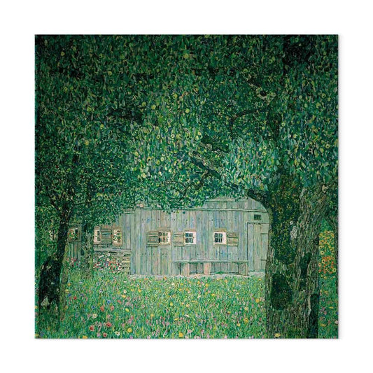 Leinwandbild - Gustav Klimt – Oberösterreichisches Bauernhaus