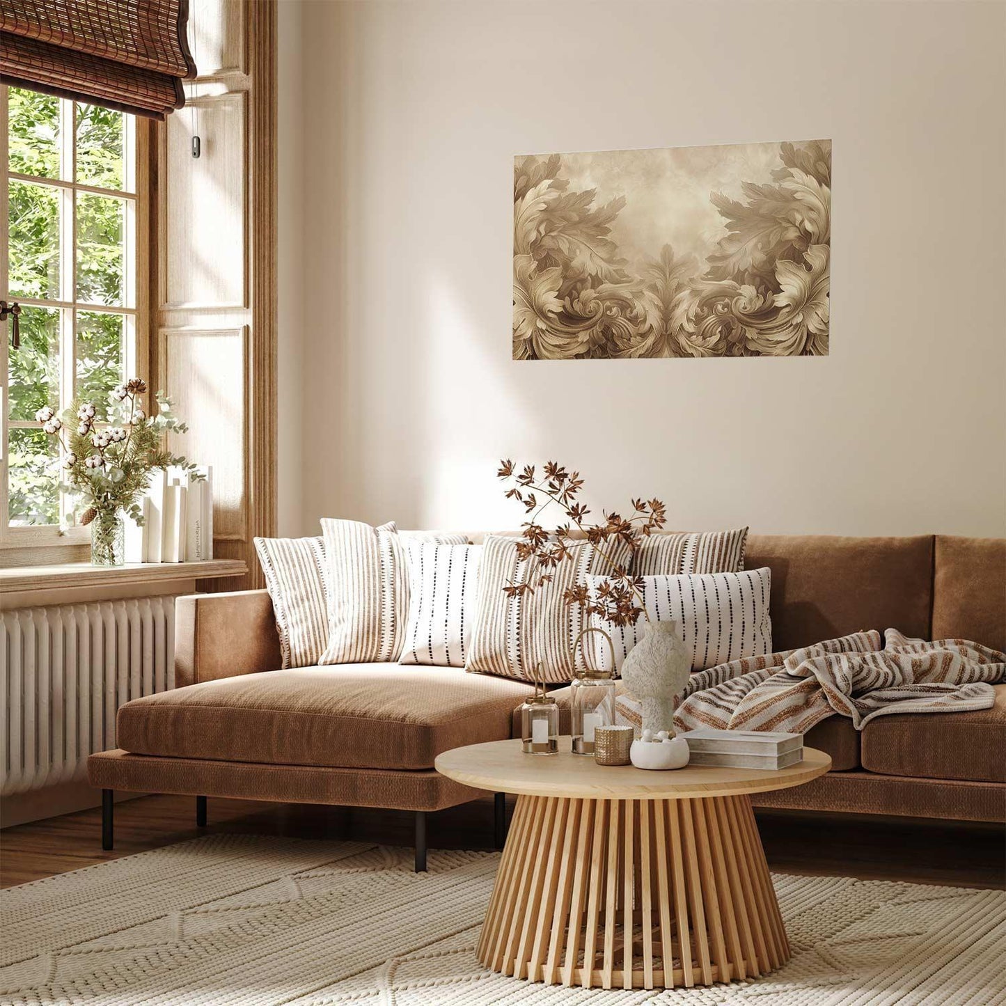 Poster - Carved Ornaments in Sepia Shades