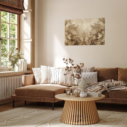 Poster - Carved Ornaments in Sepia Shades