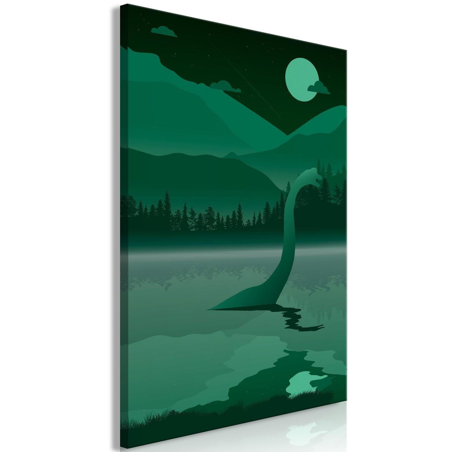 Leinwandbild - Loch Ness (1 Part) Vertical Artgeist