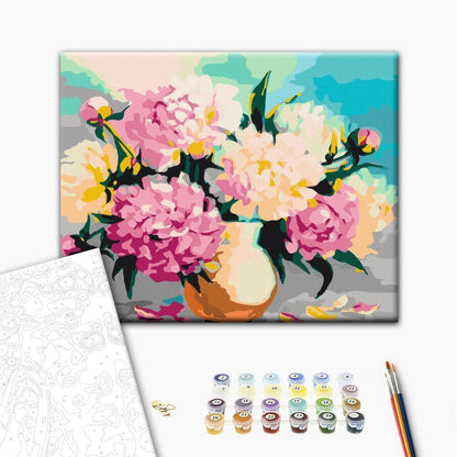 Malen nach Zahlen - Flowers in Vase