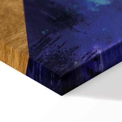 Leinwandbild - Golden Geometry (1 Part) Wide