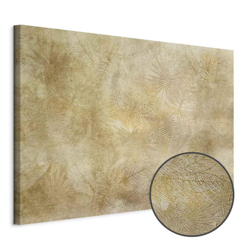 Leinwandbild - Vintage Leaves (1 Part) Wide