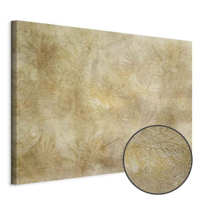 Leinwandbild - Vintage Leaves (1 Part) Wide