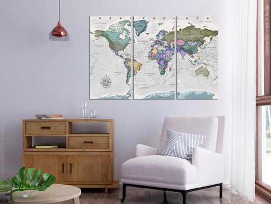 Korkbild - World Destinations (3 Parts)